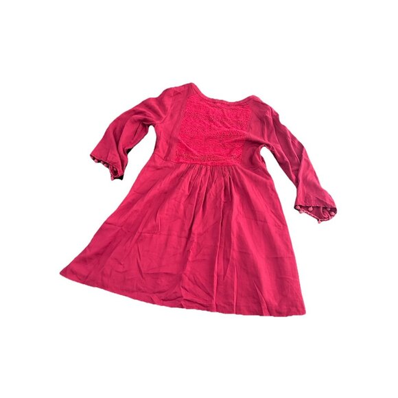 Umgee Burgundy Lace Front Tunic Dress Size Small - Picture 3 of 3